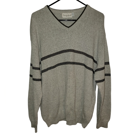 Vintage Sedgefield size large v neck long sleeve sweater - Picture 1 of 8